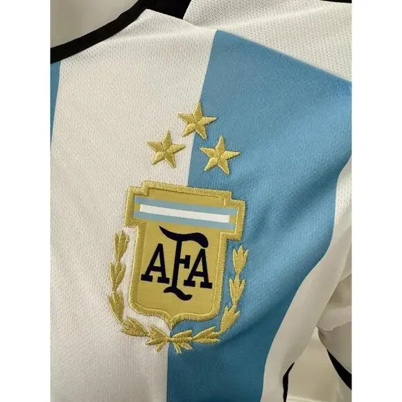 2022 Adidas World Cup 2022 3 STAR Argentina Tagliafico Jersey XS 100% Authentic